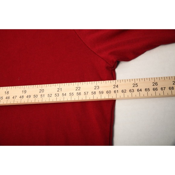 Polo Ralph Lauren Shirt Mens Large Red Crew Neck Long Sleeves Classic Fit * - Picture 9 of 12